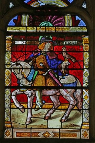 Window depicting Saint Thibault by French School